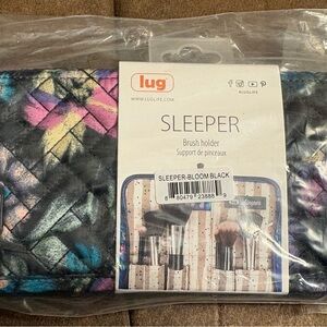 NWT Lug Sleeper Brush Holder - Black with Multicolor bloom black unwrapped